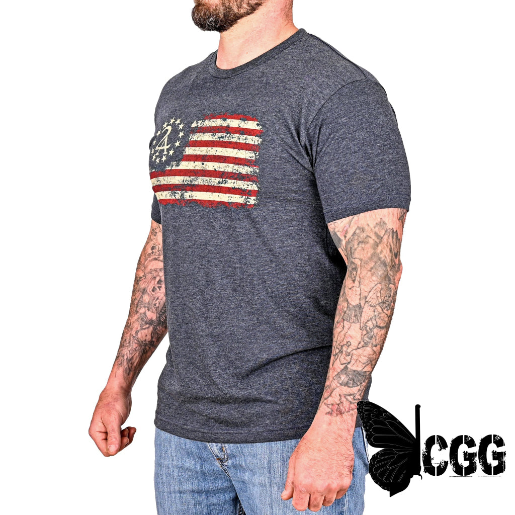 Men’s 2A Betsy Ross Flag Patriotic T-Shirt