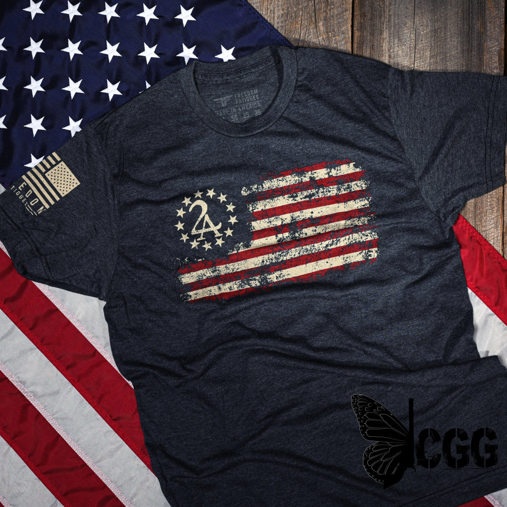 Men’s 2A Betsy Ross Flag Patriotic T-Shirt