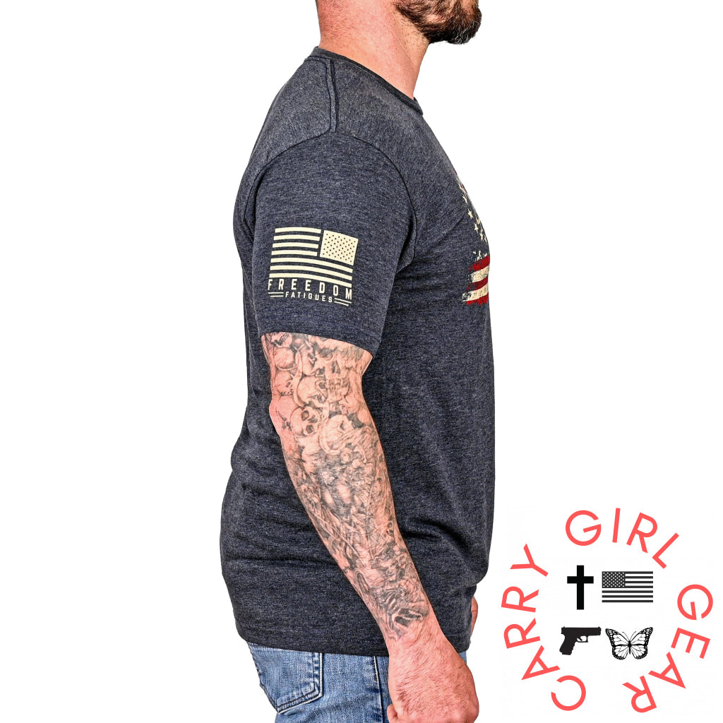 Men’s 2A Betsy Ross Flag Patriotic T-Shirt