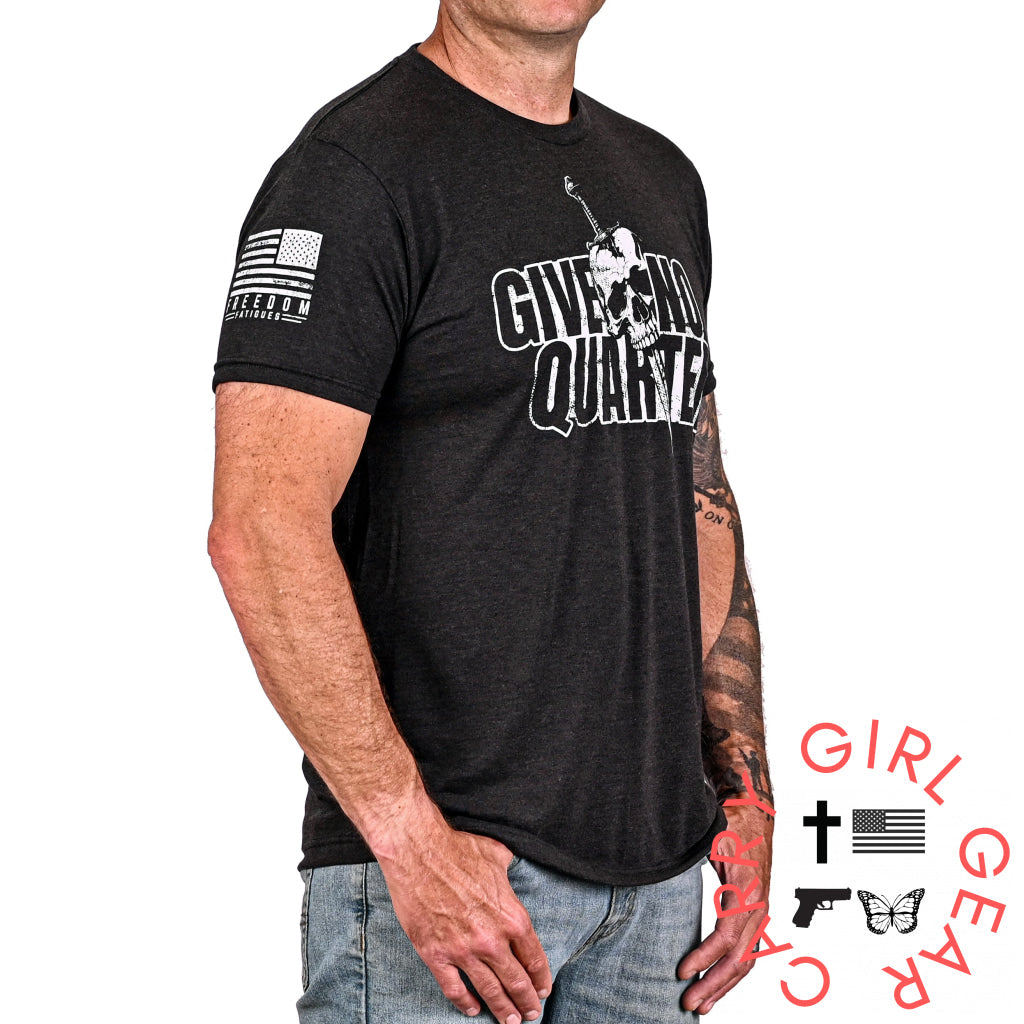 Men’s Give No Quarter Patriotic T-Shirt T-Shirt