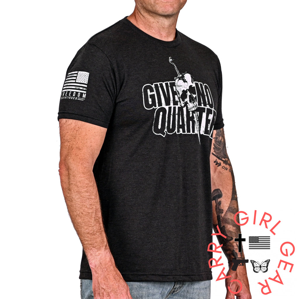 Men’s Give No Quarter Patriotic T-Shirt T-Shirt