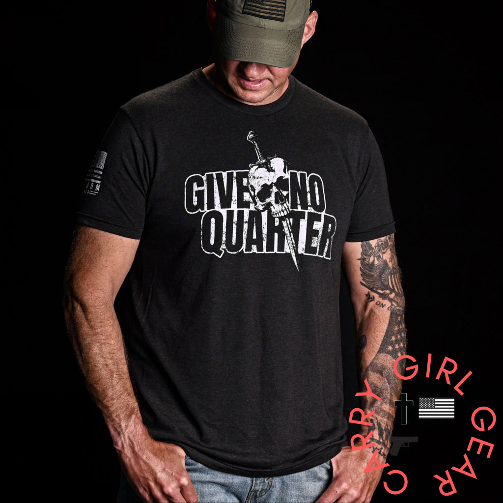 Men’s Give No Quarter Patriotic T-Shirt T-Shirt