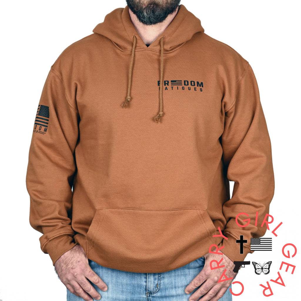 Men’s Heavyweight Oversized American Flag Patriotic Hoodie Sweatshirt