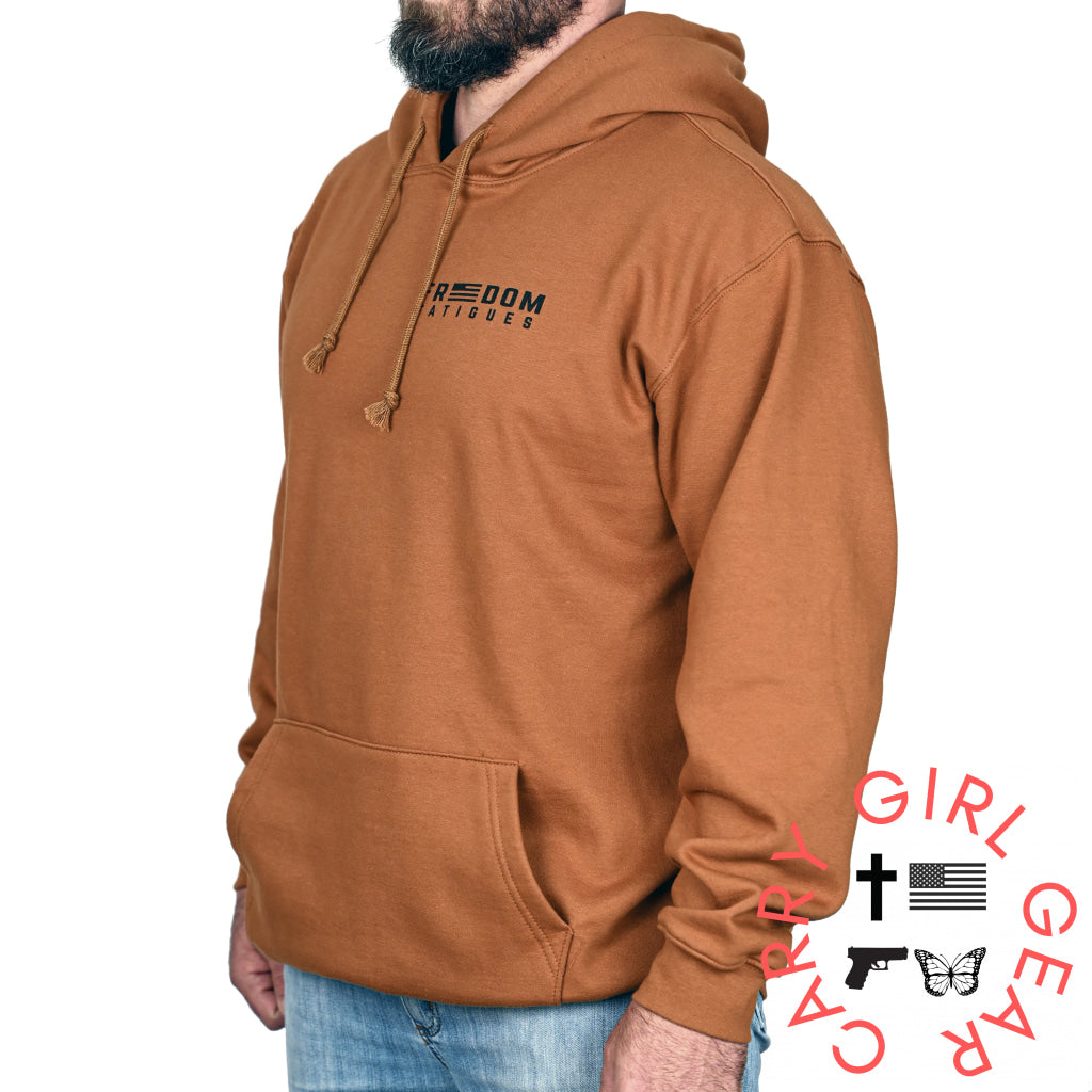 Men’s Heavyweight Oversized American Flag Patriotic Hoodie Sweatshirt