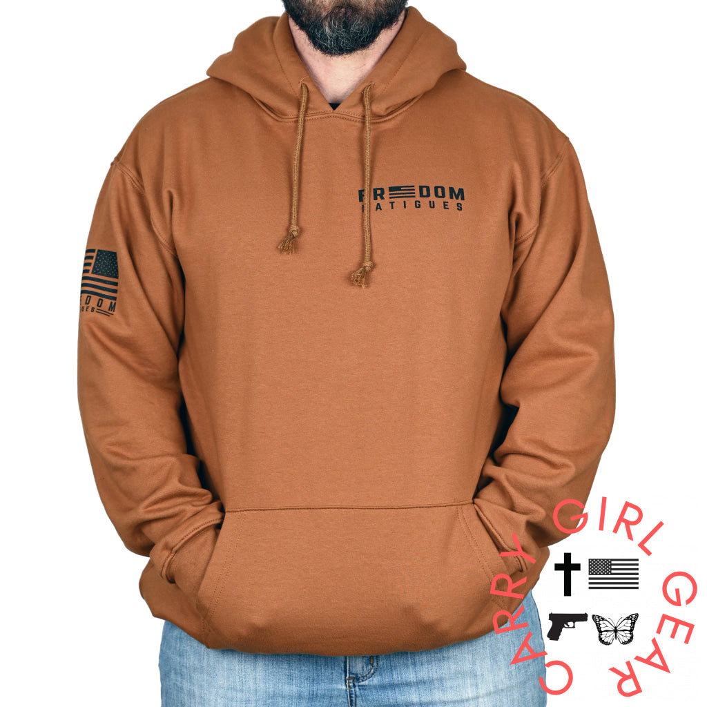 Men’s Heavyweight Oversized American Flag Patriotic Hoodie Sweatshirt