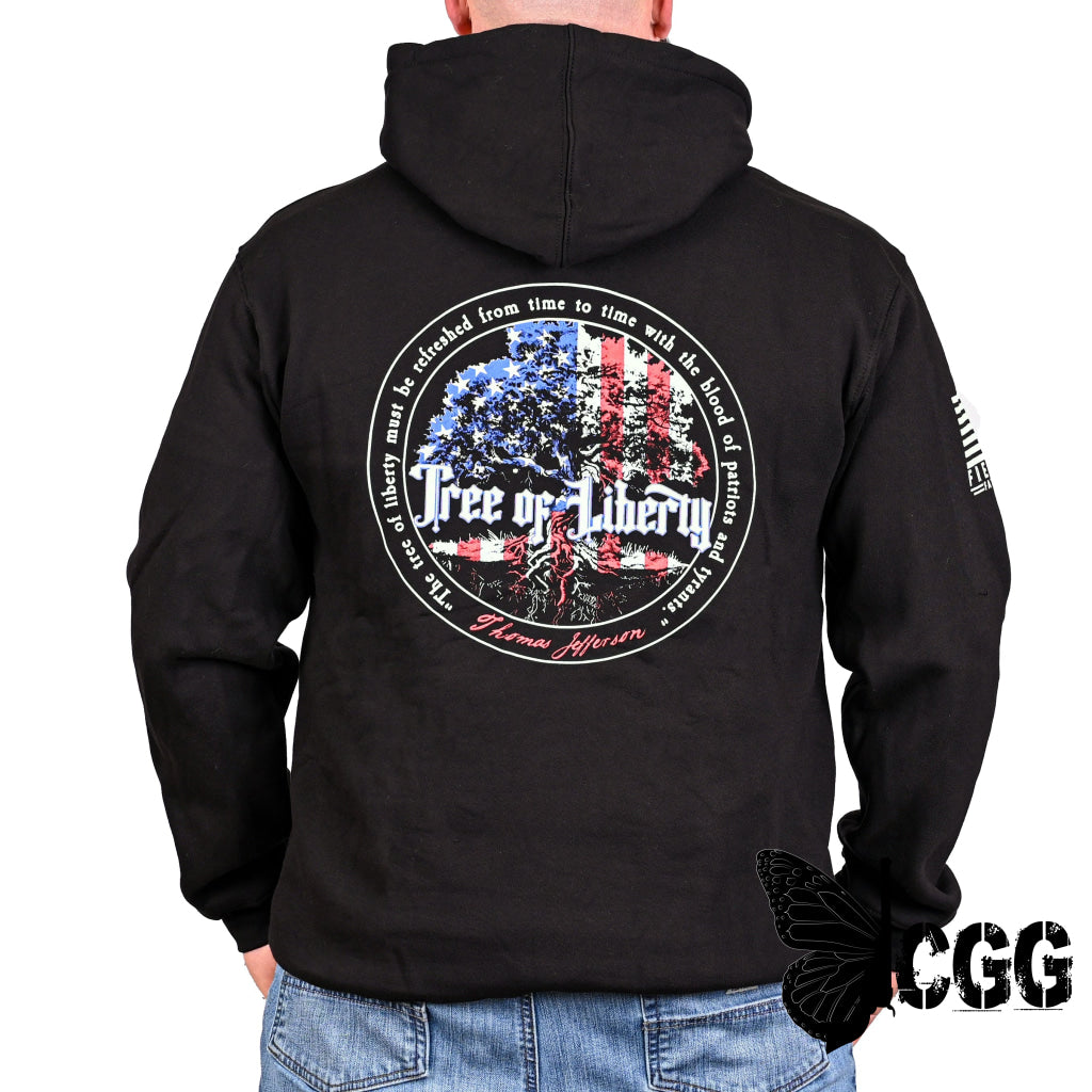 Men’s Heavyweight Oversized Tree Of Liberty Patriotic Hoodie Sweatshirt