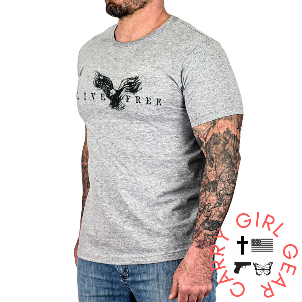 Men’s Live Free Patriotic T-Shirt T-Shirt
