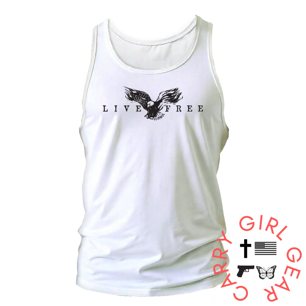 Men’s Live Free Patriotic Tank Top Tank
