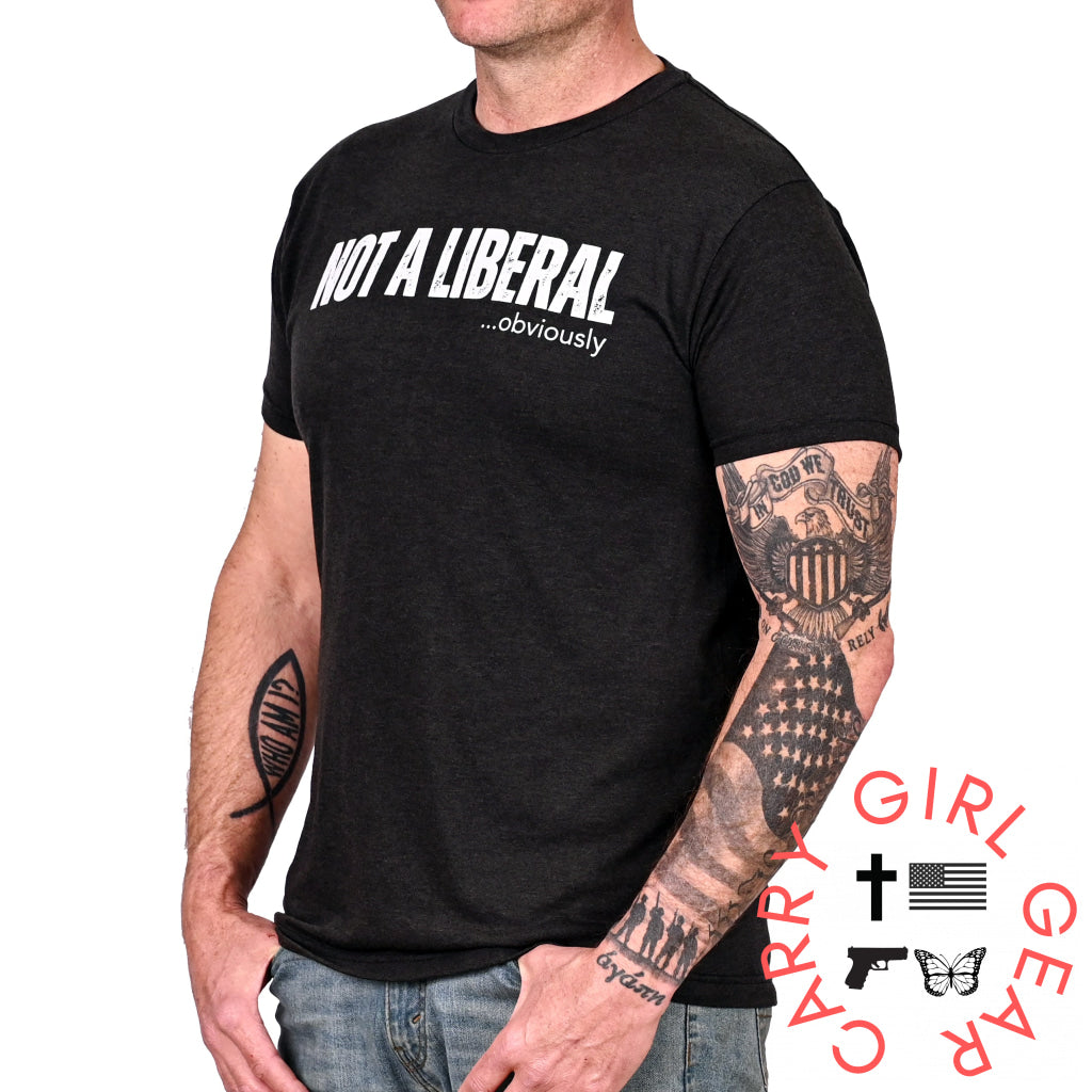 Men’s Not A Liberal (Obviously) Patriotic T-Shirt T-Shirt