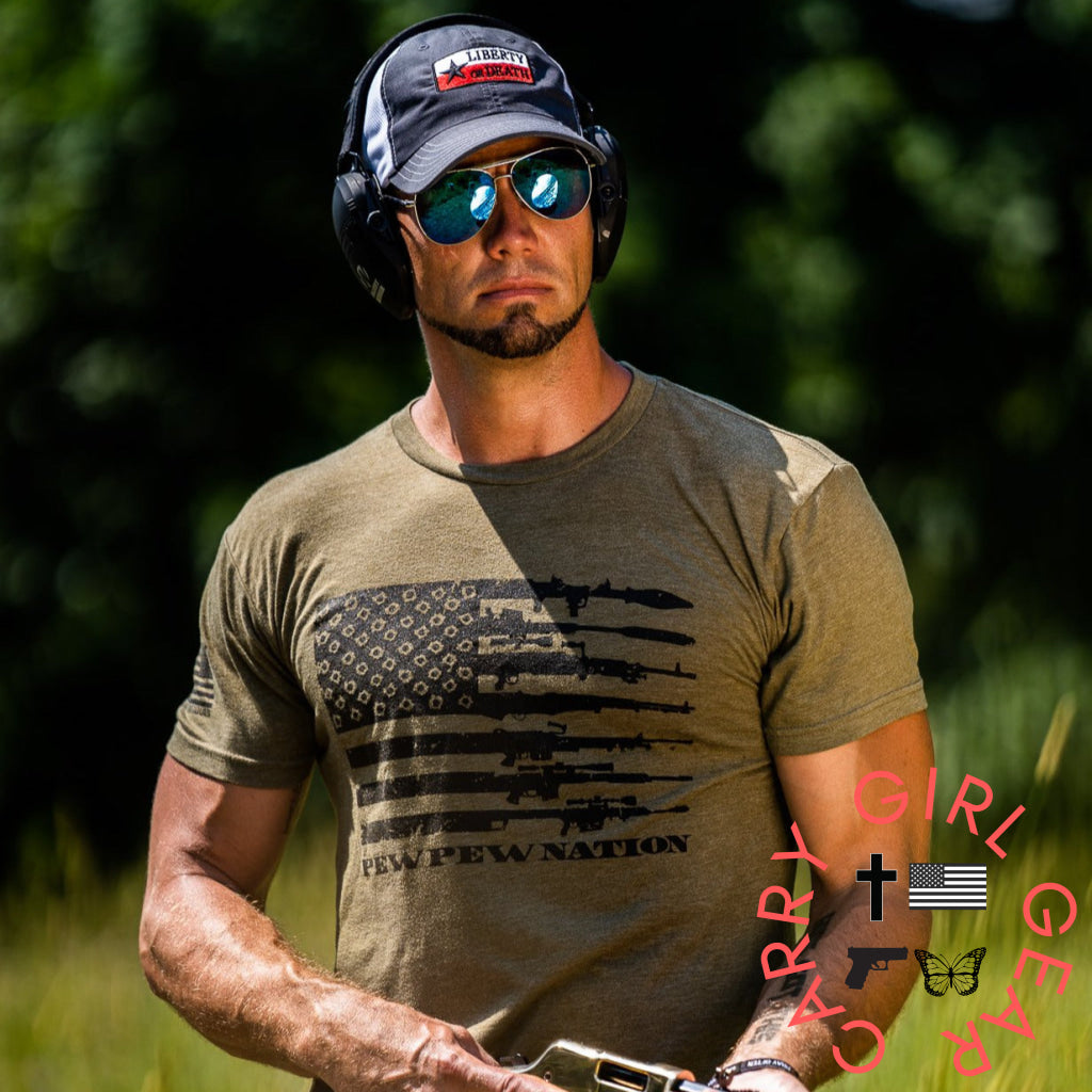 Men’s Red White & Pew Patriotic T-Shirt