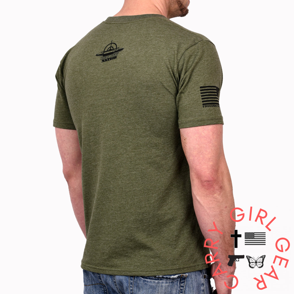 Men’s Red White & Pew Patriotic T-Shirt