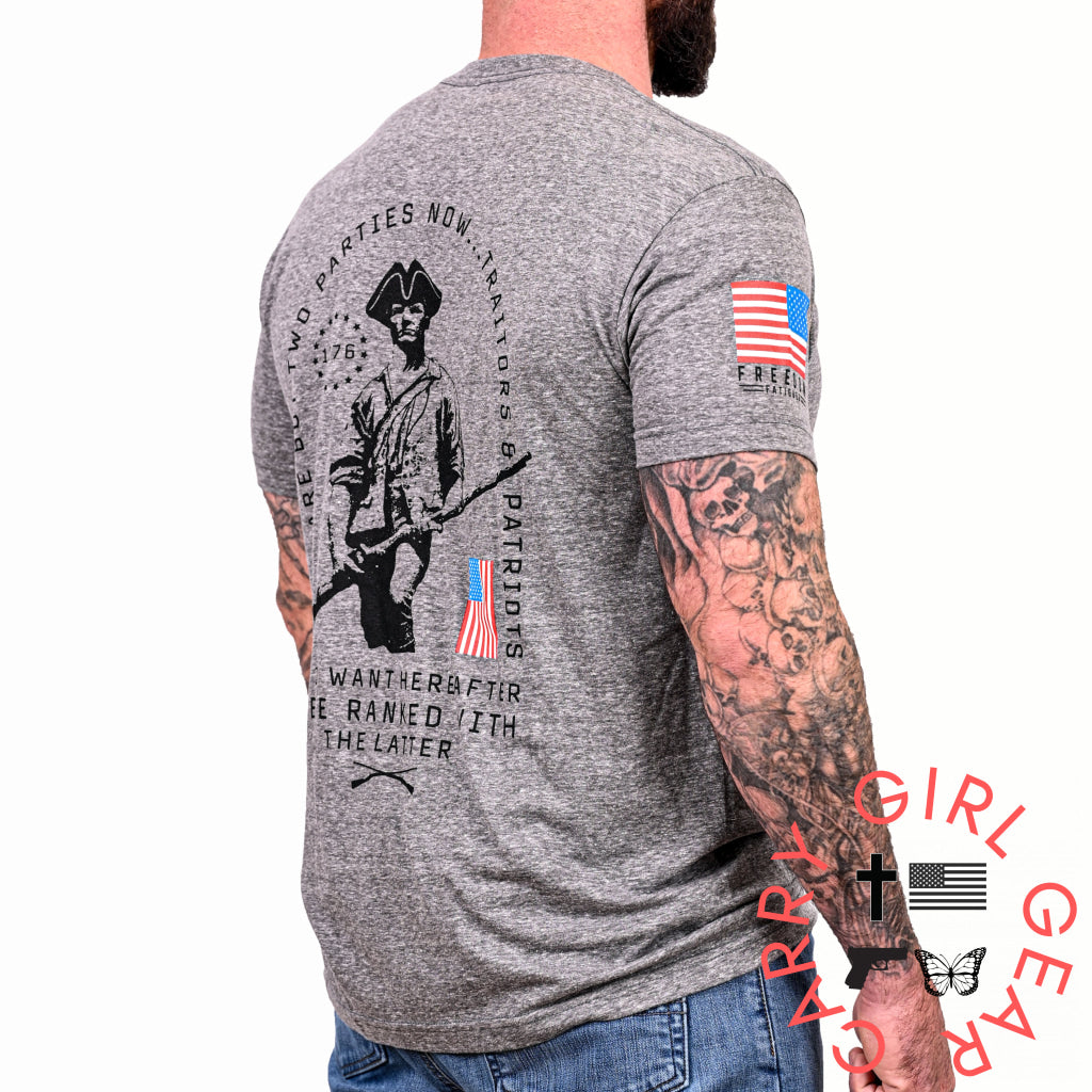 Men’s Traitors & Patriots T-Shirt XS T-Shirt