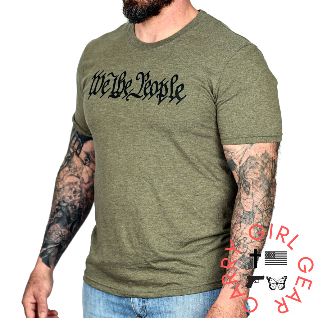 Men’s We The People Military Green Patriotic T-Shirt T-Shirt