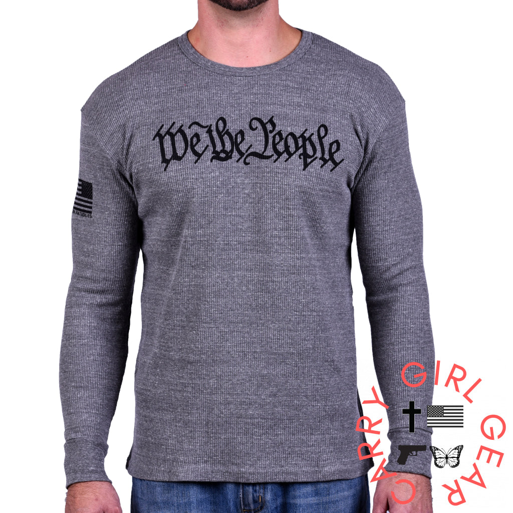 Men’s ’We The People’ Patriotic Long Sleeve Thermal Xs T-Shirt