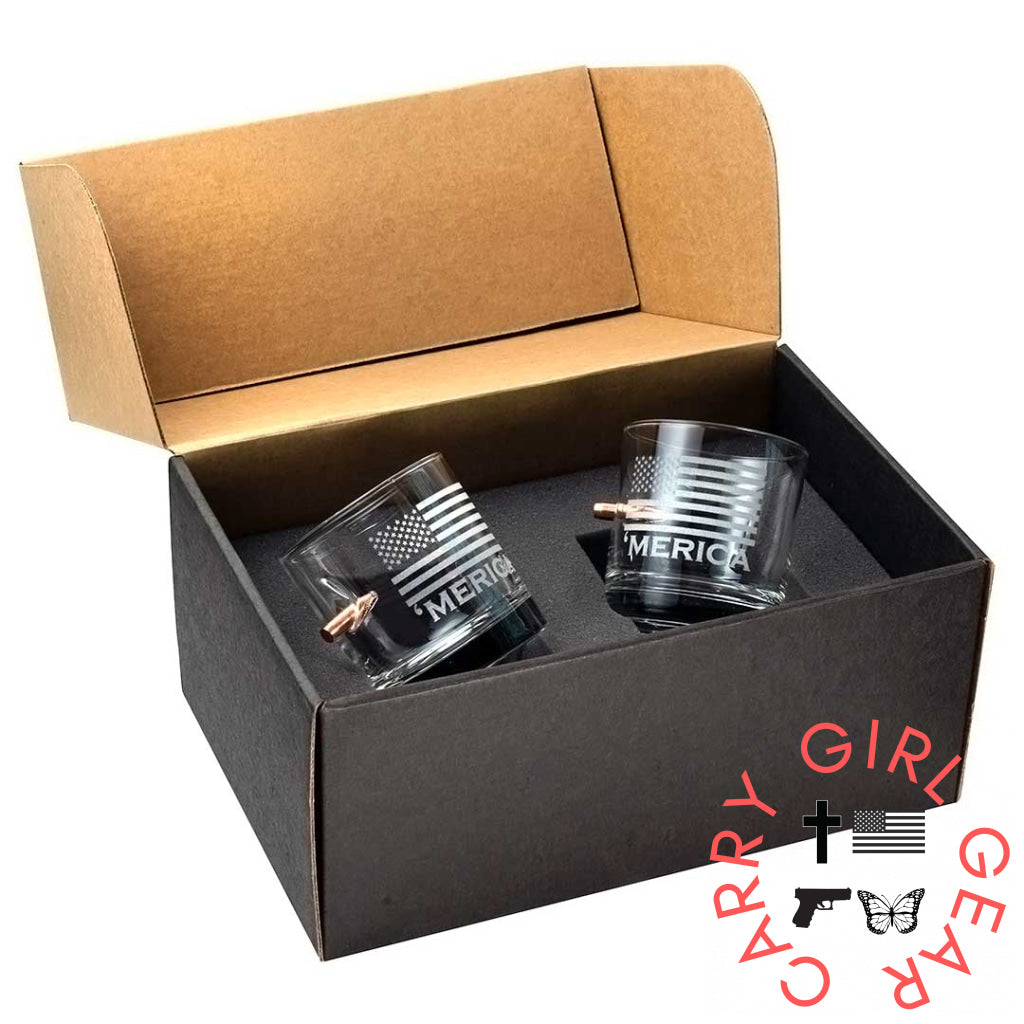 ’Merica Rocks Glass - 11Oz 0.308 / Yes Handmade