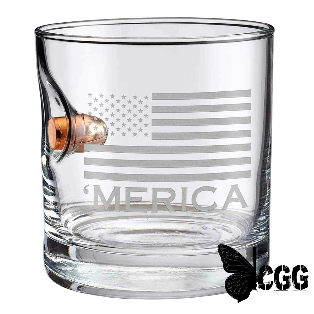 ’Merica Rocks Glass - 11Oz 0.308 / No Handmade