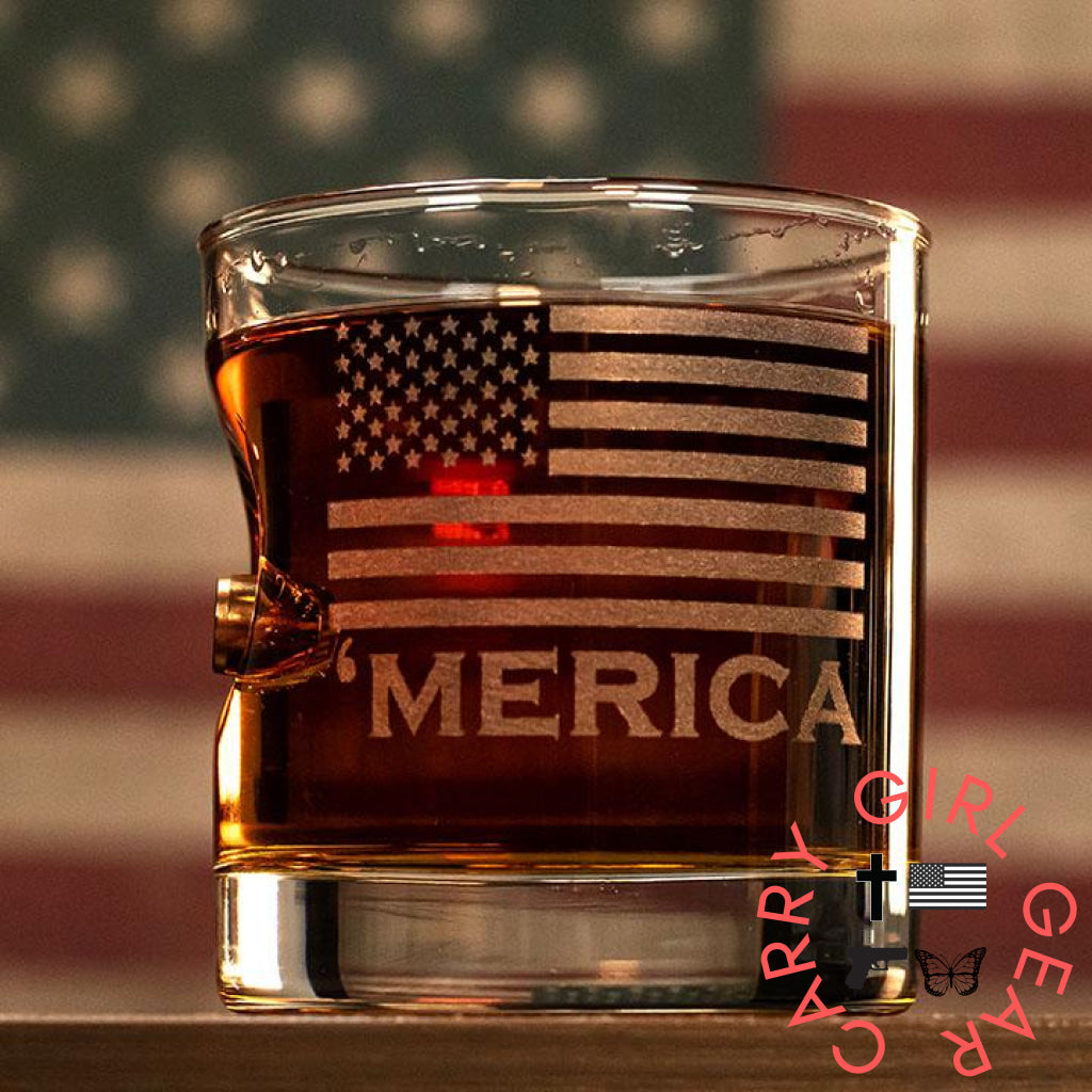 ’Merica Rocks Glass - 11Oz Handmade