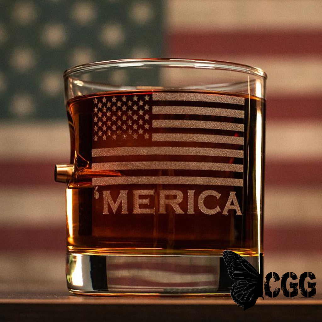 ’Merica Rocks Glass - 11Oz Handmade