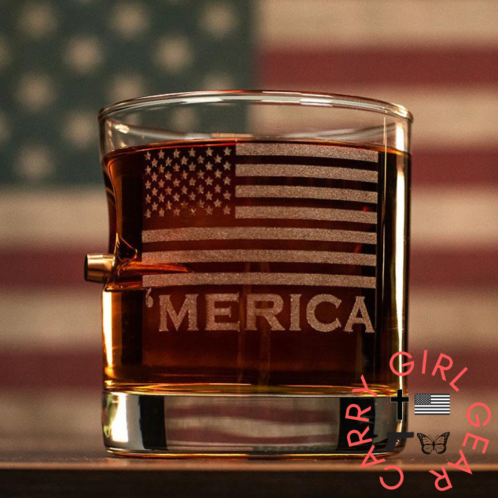 ’Merica Rocks Glass - 11Oz Handmade