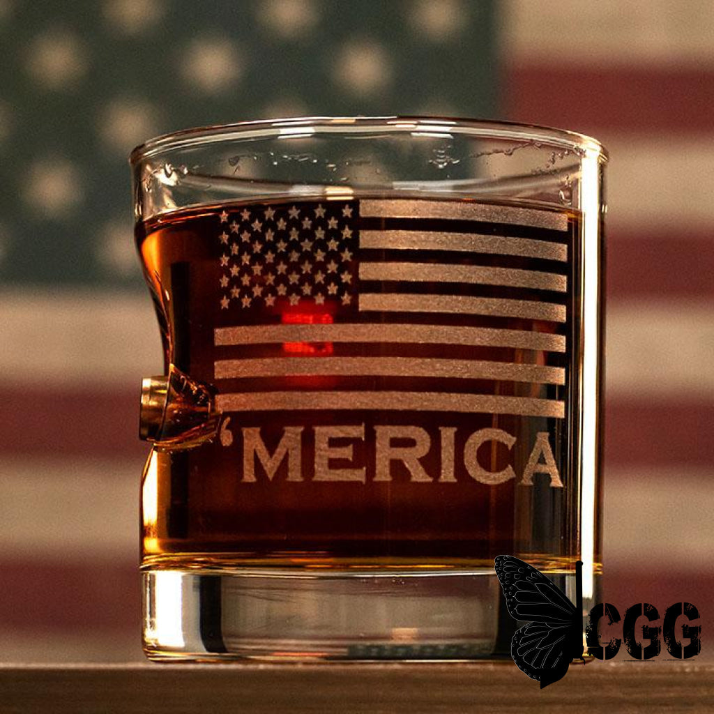 ’Merica Rocks Glass - 11Oz Handmade