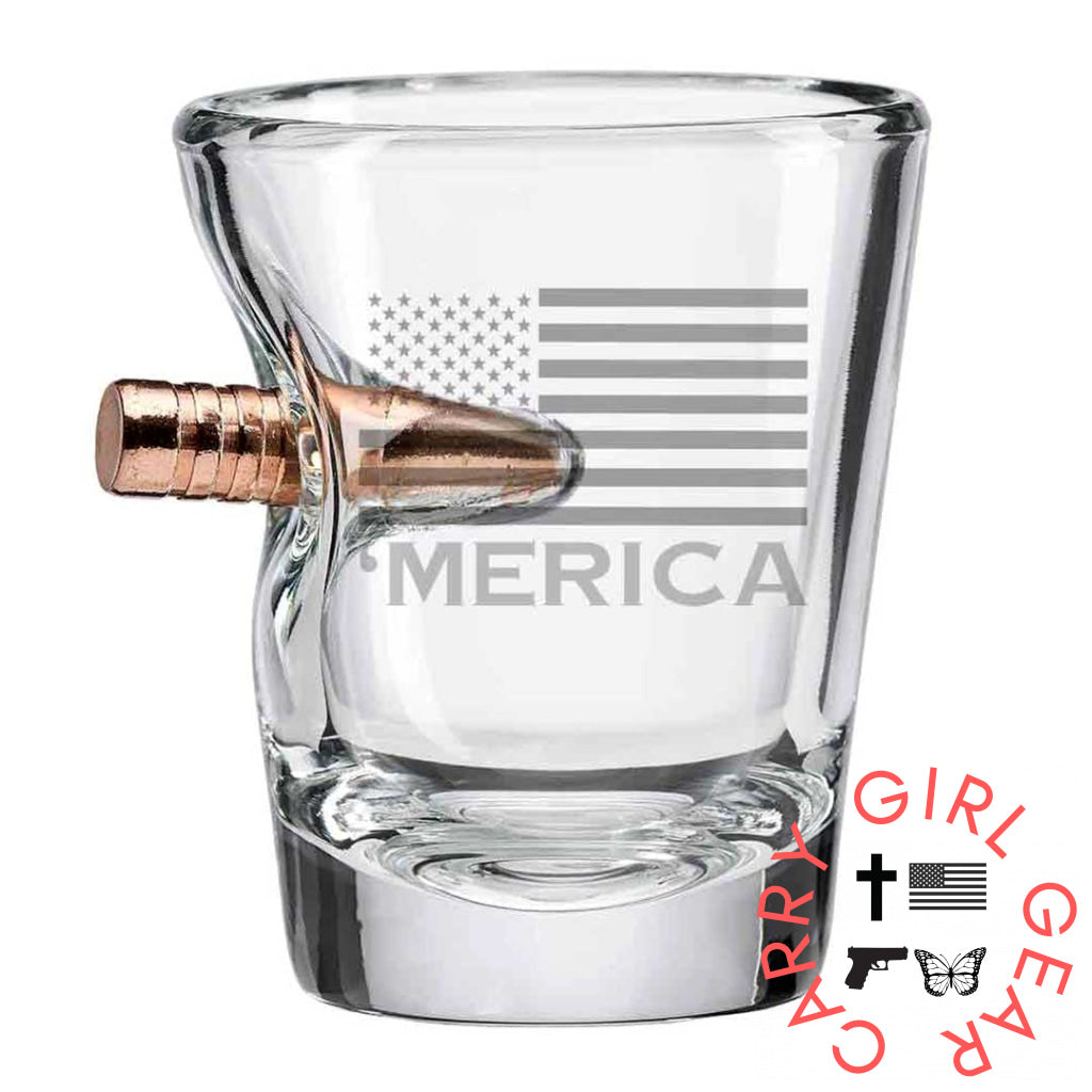 ’Merica Shot Glass - 2Oz Handmade