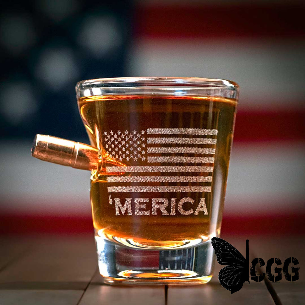 ’Merica Shot Glass - 2Oz Handmade