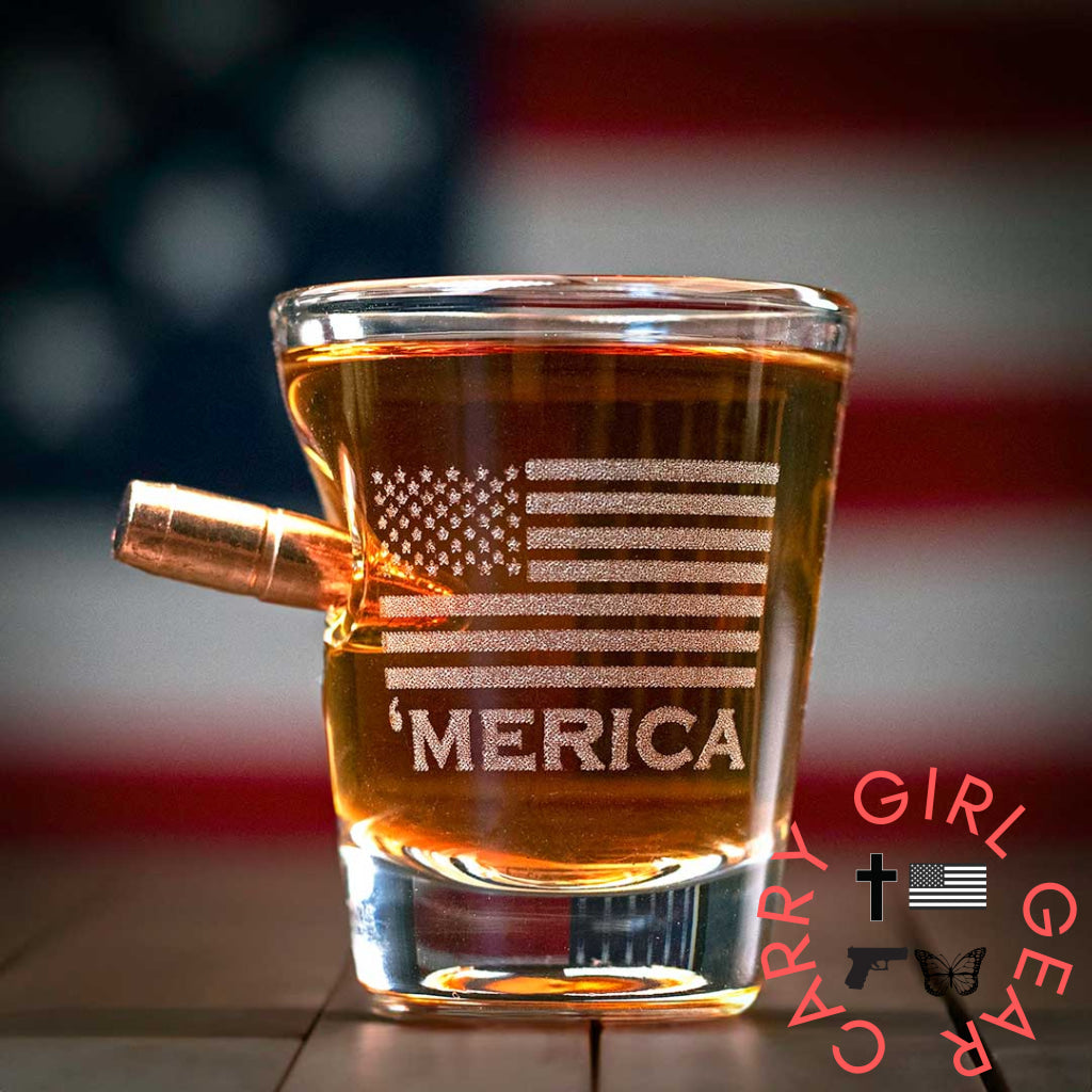 ’Merica Shot Glass - 2Oz Handmade