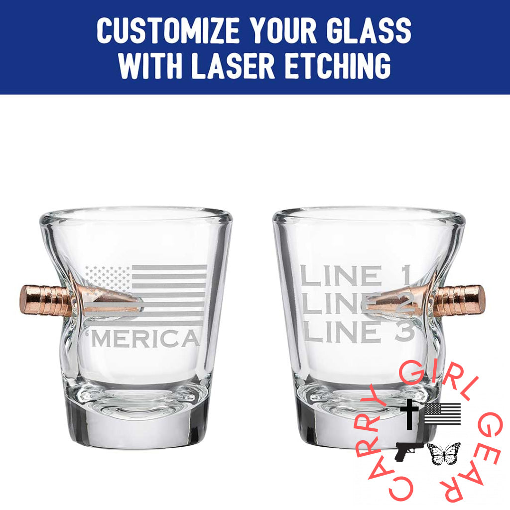 ’Merica Shot Glass - 2Oz Handmade