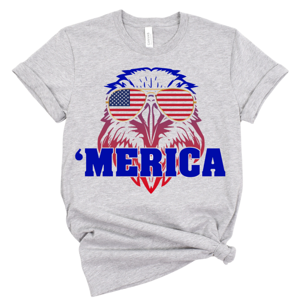 ’MERICA TEE Gray / XS T-Shirts