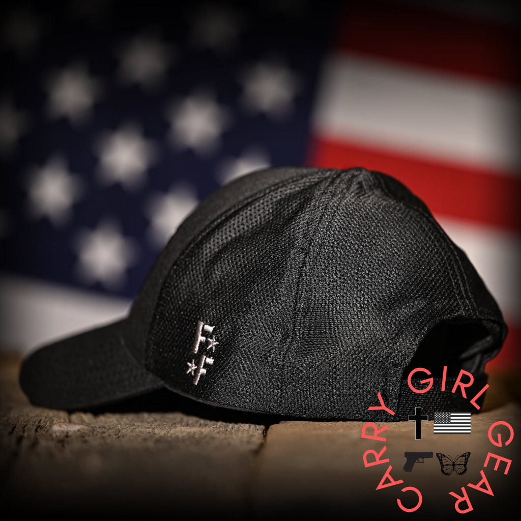 Midnight Black American Flag Ball Cap Hats