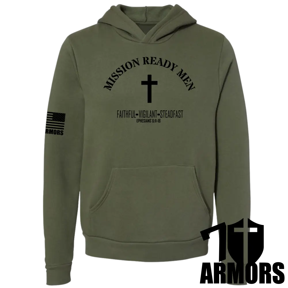 Mission Ready Men Hoodie Od Green / Sm