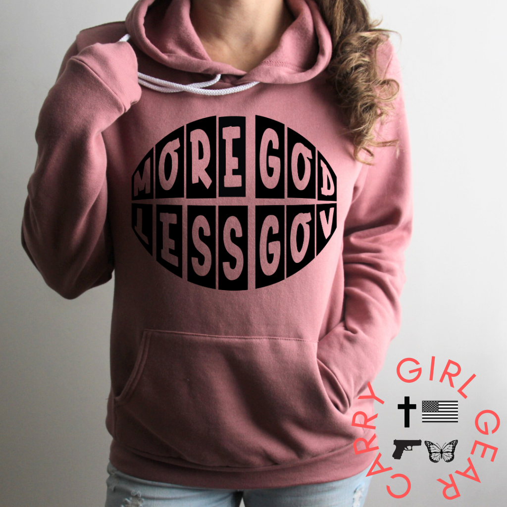 More God Hoodie & Sweatshirt Pullover / Mauve Xs