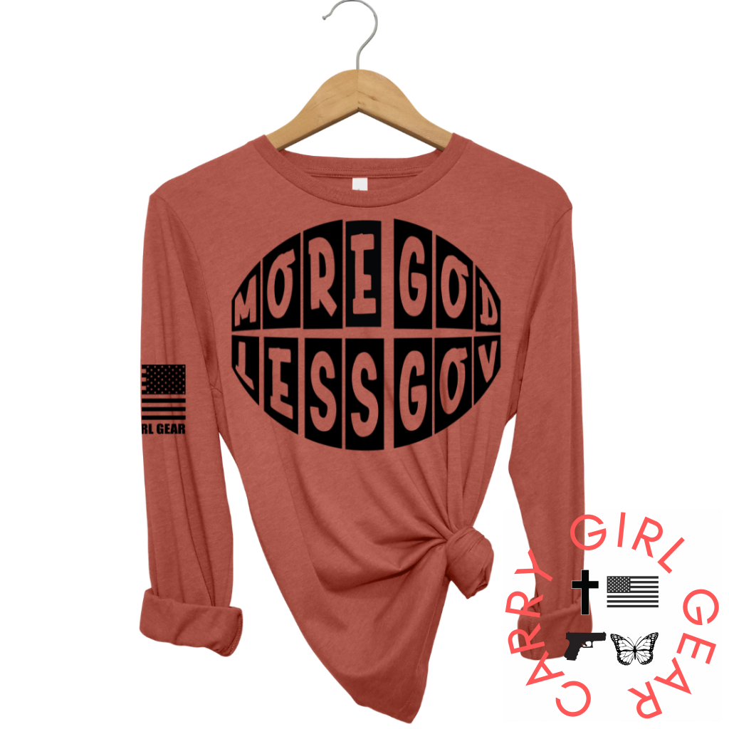More God Less Gov Long Sleeve Clay / Xs