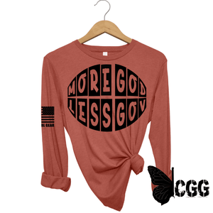 More God Less Gov Long Sleeve Clay / Xs