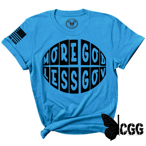 More God Less Gov Tee Xs / Turquoise Unisex Cut Cgg Perfect Tee