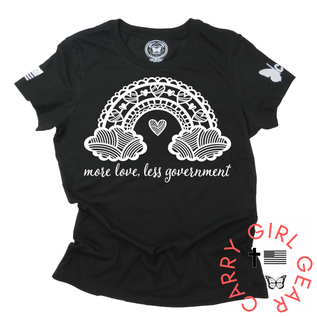 More Love***Feb 2023 Club Tee Xs / Black Womens Cut