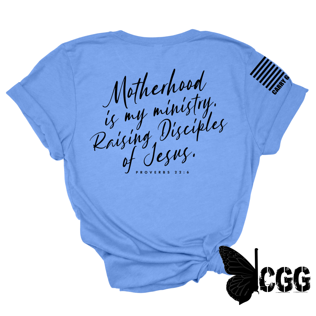 Motherhood Is Kingdom Work Tee Xs / Blue Unisex Cut Cgg Perfect Tee