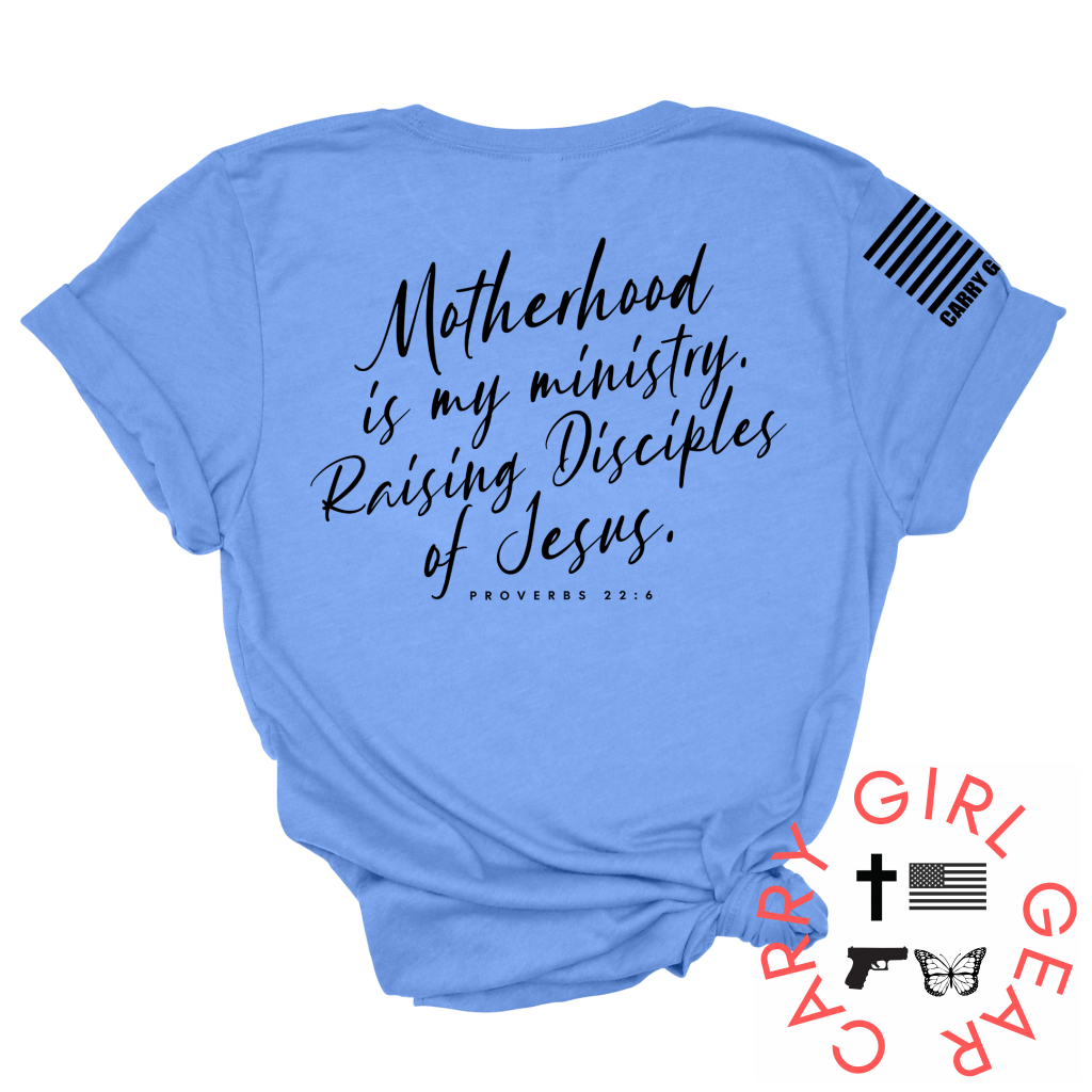Motherhood Is Kingdom Work Tee Xs / Blue Unisex Cut Cgg Perfect Tee