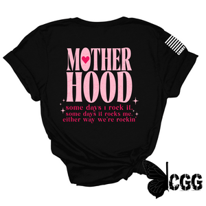 Motherhood Rocks Tee Xs / Black Unisex Cut Cgg Perfect Tee