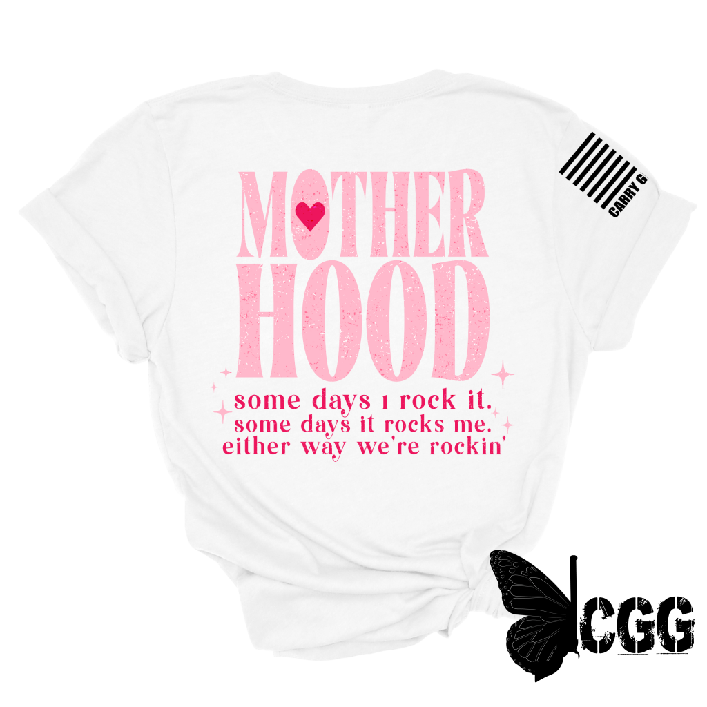 Motherhood Rocks Tee Xs / White Unisex Cut Cgg Perfect Tee