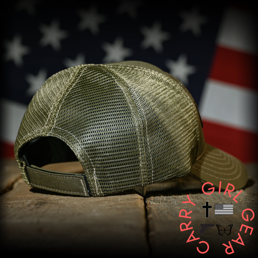 MultiCam Flag Patch OD Green Ball Cap Hats