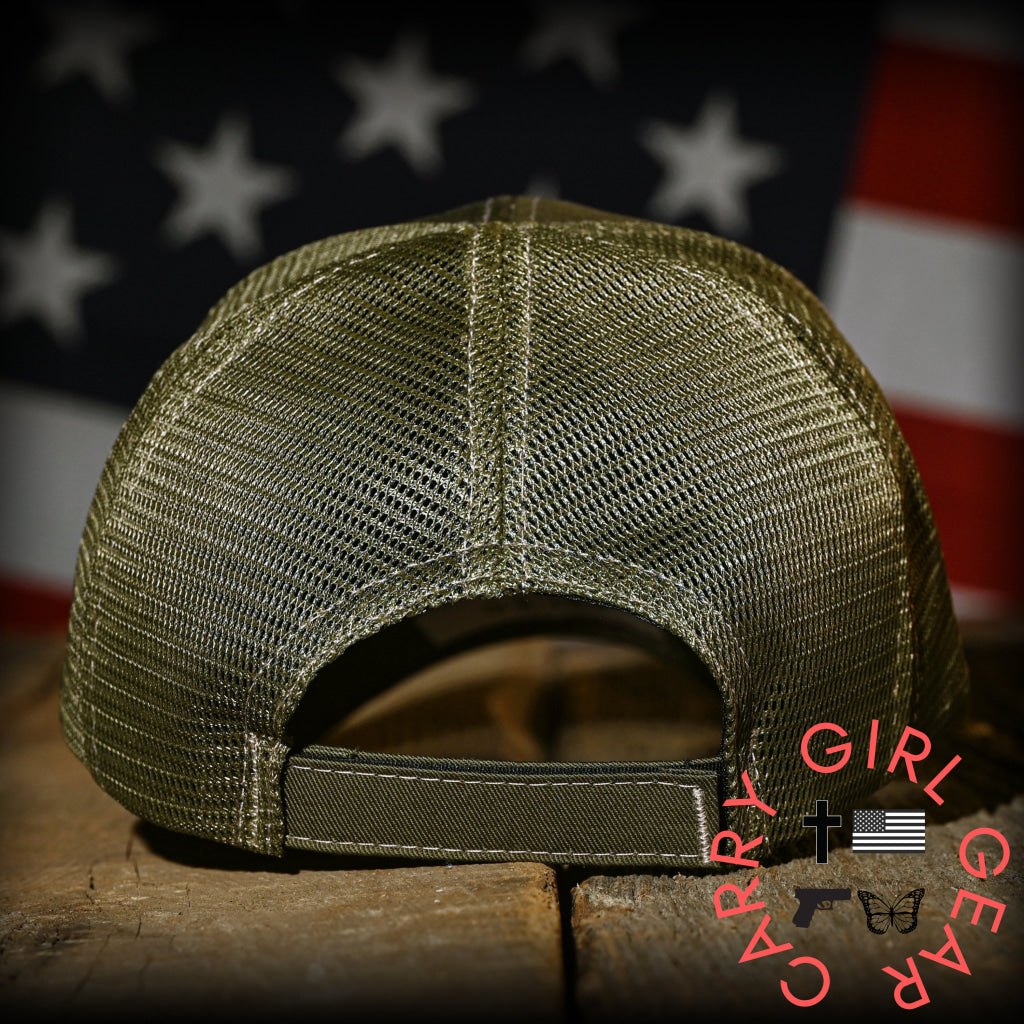 MultiCam Flag Patch OD Green Ball Cap Hats