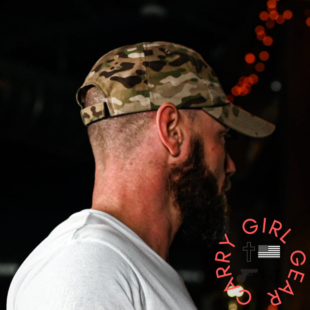 Multicam Full Fabric American Flag Range Hat Hats