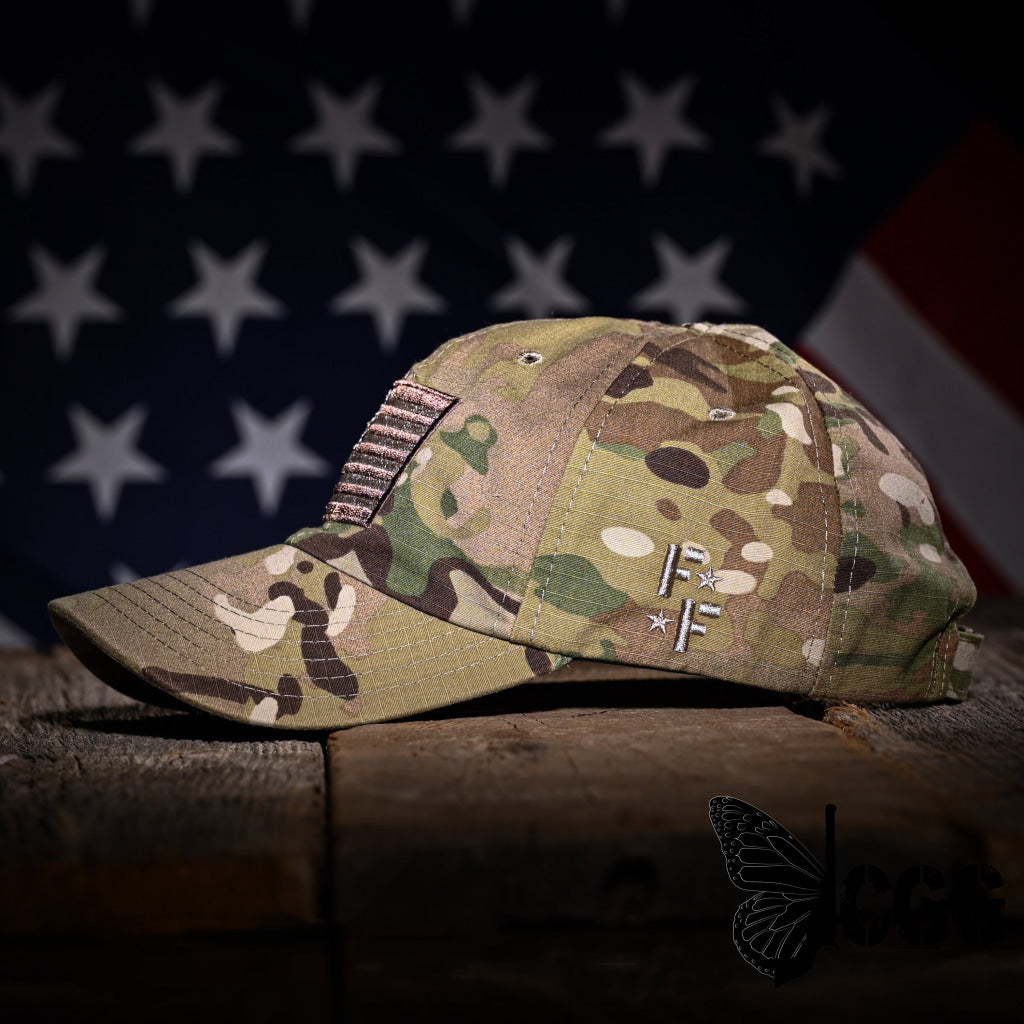 Multicam Full Fabric American Flag Range Hat Hats