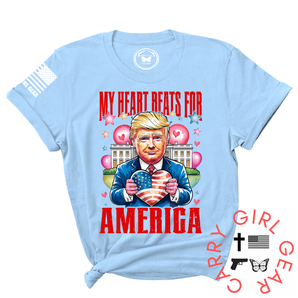 My Heart Beats Tee Xs / Blue Unisex Cut Cgg Perfect