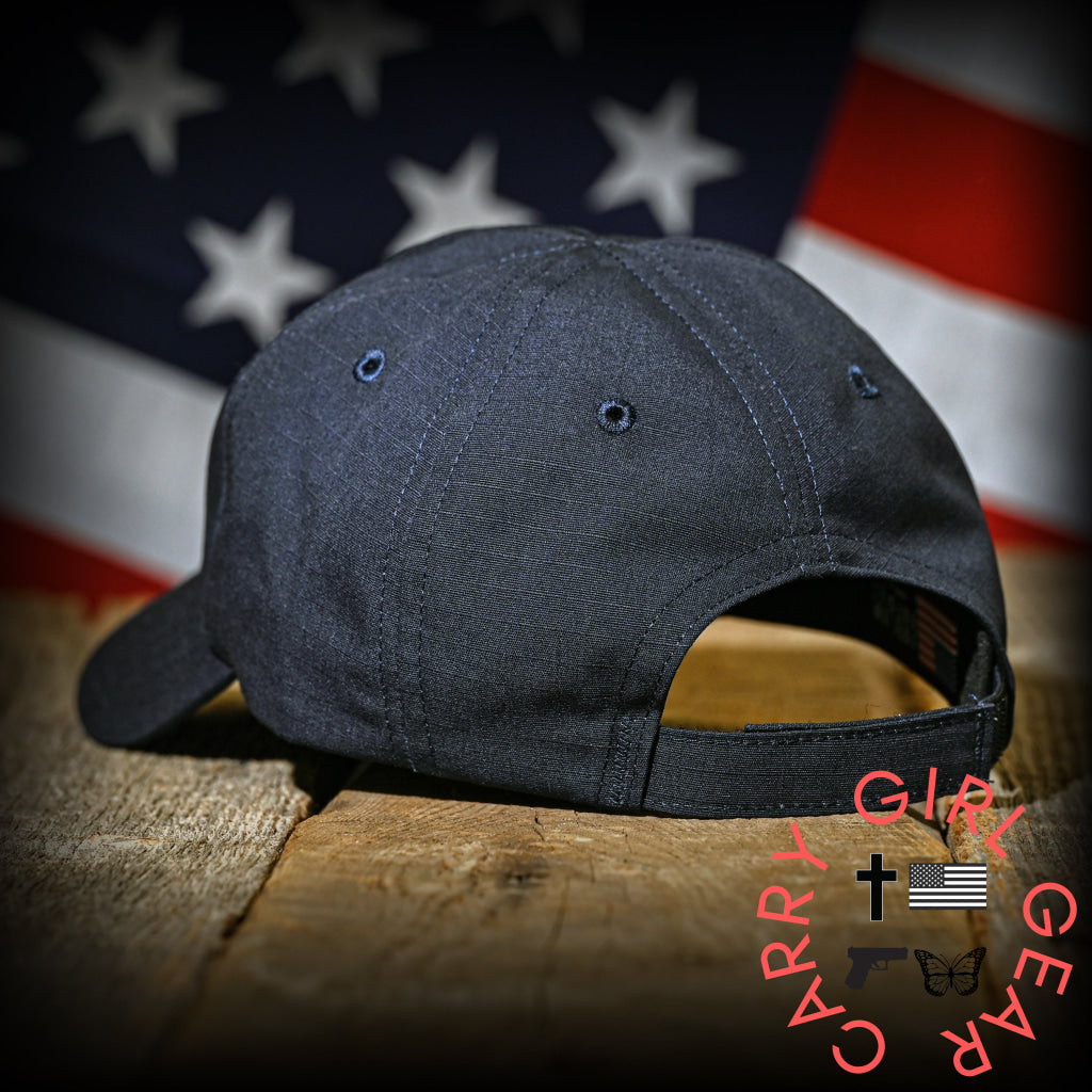 Navy Ripstop Full Fabric American Flag Range Hat Hats