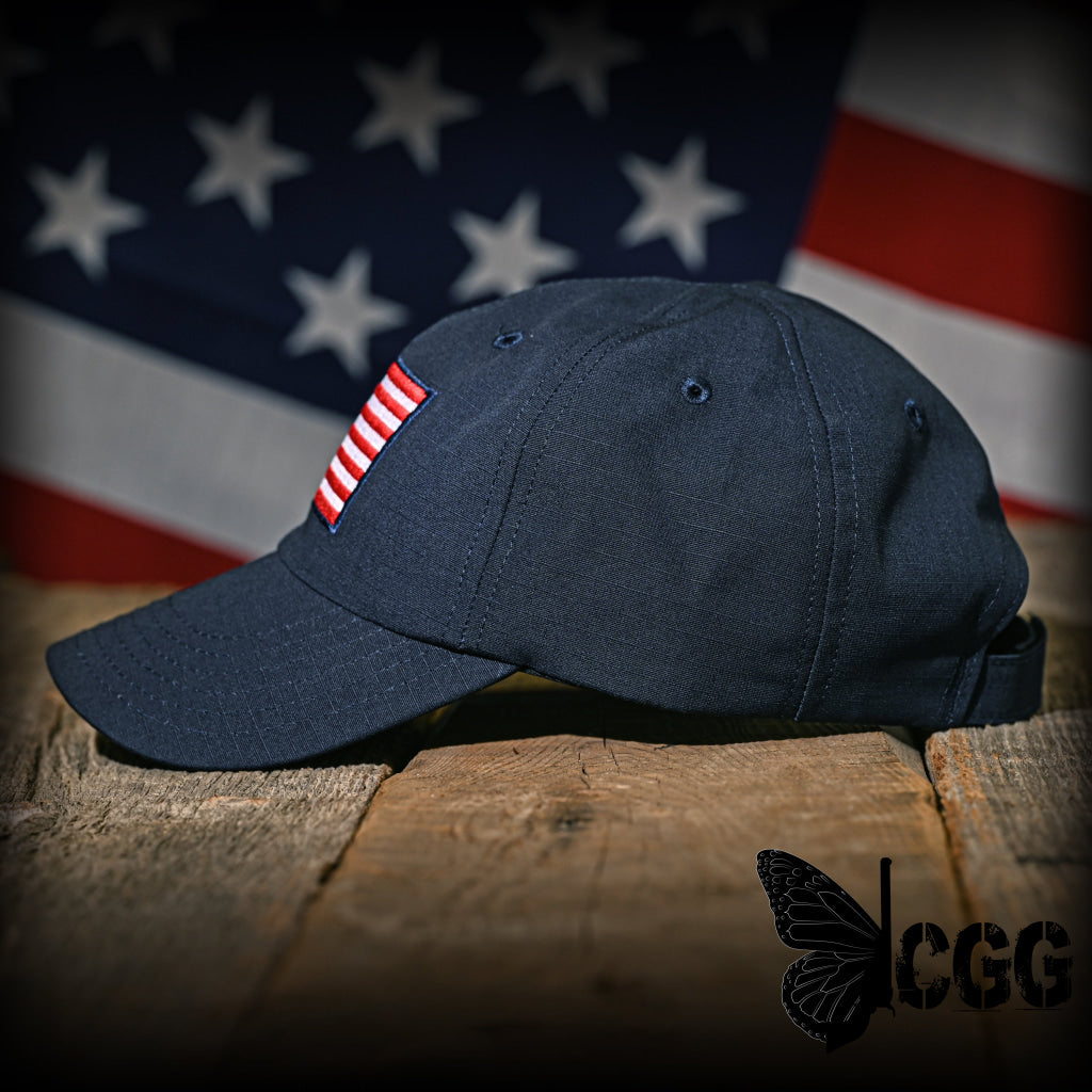 Navy Ripstop Full Fabric American Flag Range Hat Hats