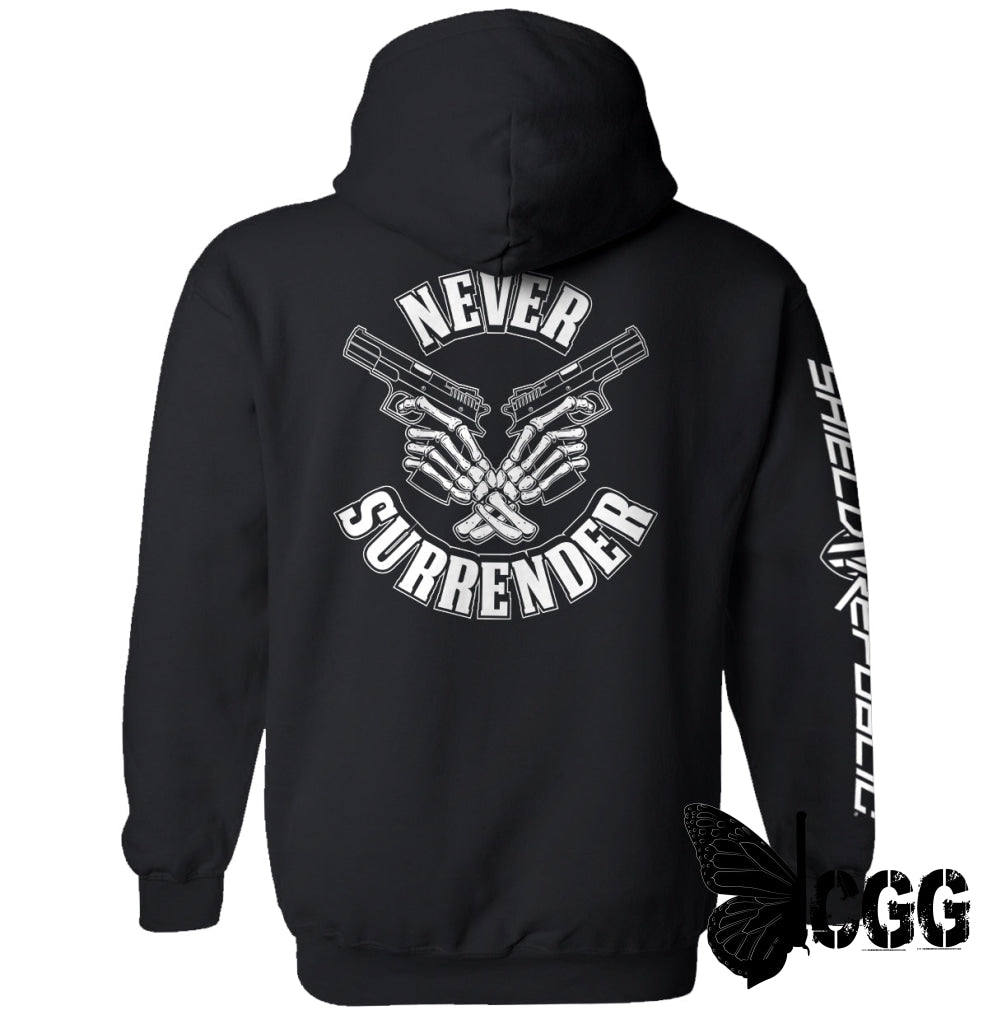 Never Surrender Black / S Hoodie Nc - Apparel