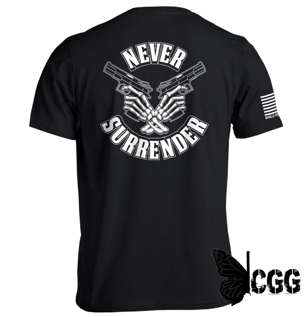 Never Surrender Black / S Tee Nc - Apparel