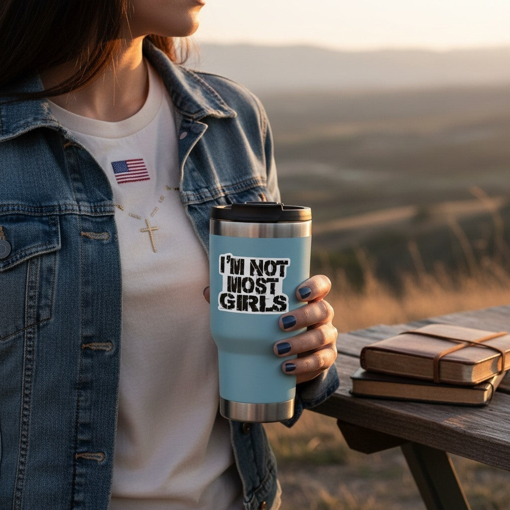 NOT MOST GIRLS Sticker